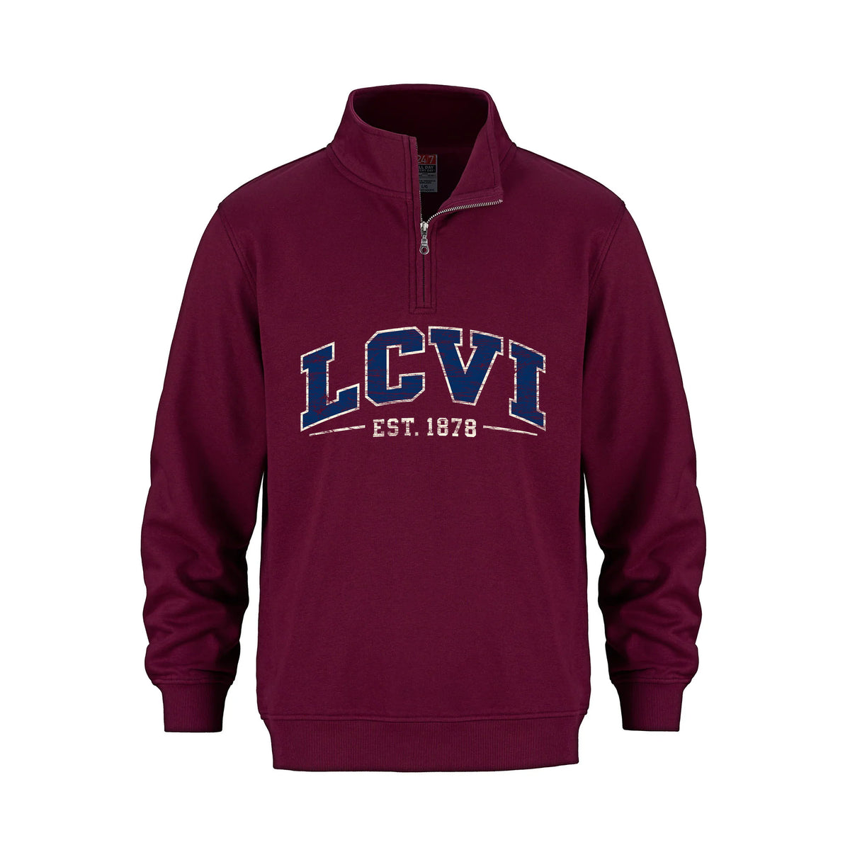 LCVI Vintage Print Quarter Zip