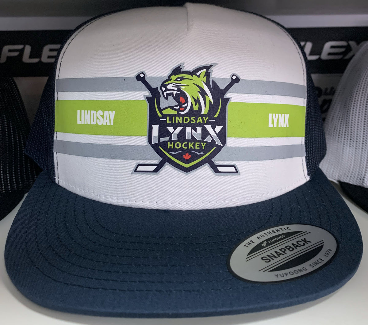 *NEW* Five Panel Team Mesh Back Hat Lynx Lindsay Sportsline Custom Wear