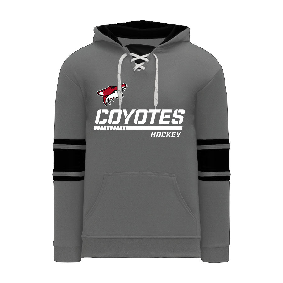Coyotes Team Performance Hockey Lace Hoodie – Lindsay Sportsline Custom Wear