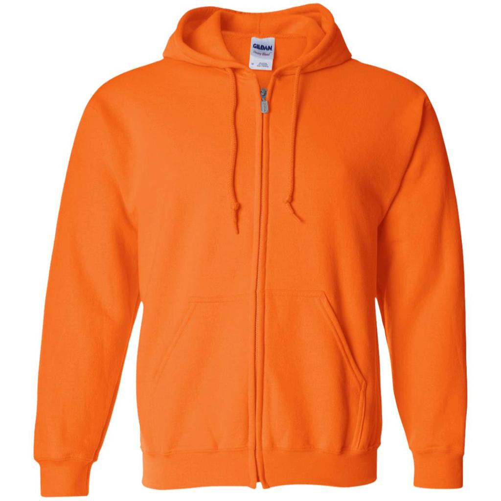 Zip Up Hooded Sweatshirt - Embroidered