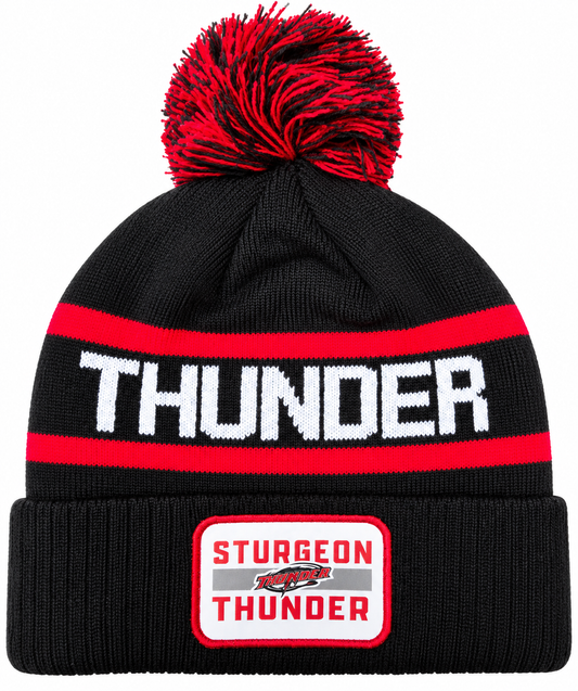 Sturgeon Thunder Branded Pom Pom Toque - Twill Patch