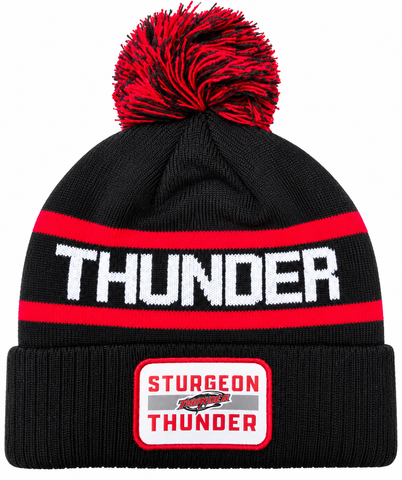 Sturgeon Thunder Branded Pom Pom Toque - Twill Patch