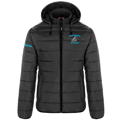 Bobcaygeon Skating Club Glacial Ladies Puffy Jacket with Detachable Hood - Embroidered