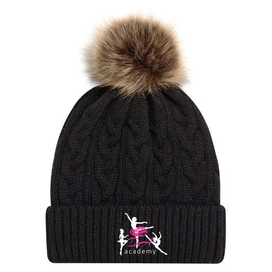 Dancing Angels Faux Fur Pom Pom Toque
