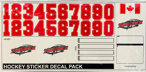 Sturgeon Thunder Hockey Sticker Decal Pack
