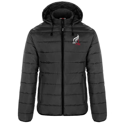 Ice Fyre Glacial Puffy Jacket with Detachable Hood - Embroidered