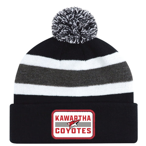 Kawartha Coyotes Pom Pom Toque - Twill Patch