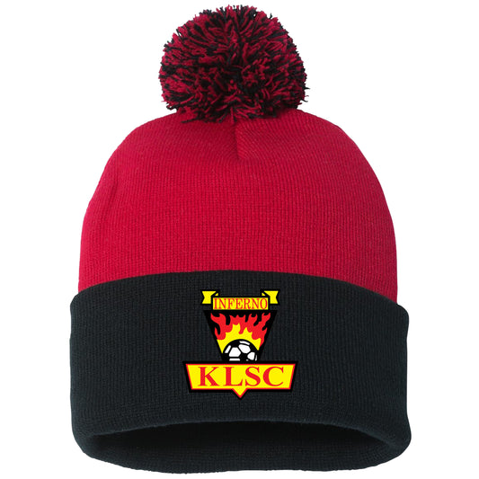 Kawartha Inferno Pom Pom Toque - Embroidered