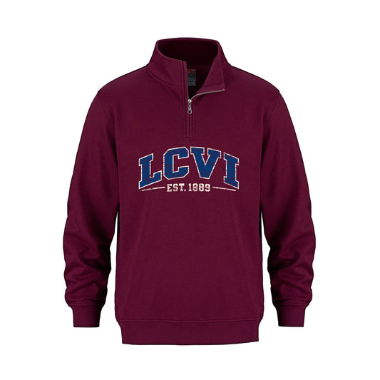 LCVI Vintage Print Quarter Zip