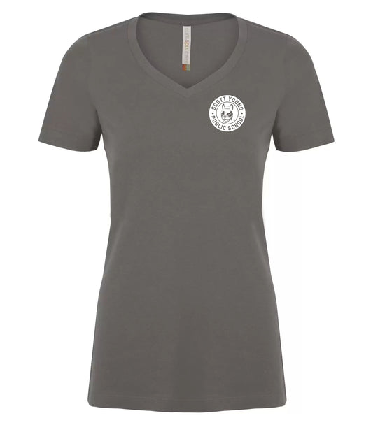 Scott Young School - Ladies V-Neck Tee