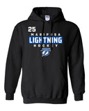 Mariposa Lightning Team Fleece Hoodie (CUSTOMIZED WITH NUMBER *OPTIONAL)