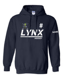 Lindsay Lynx Team Fleece Hoodie (CUSTOMIZED WITH NUMBER *OPTIONAL)