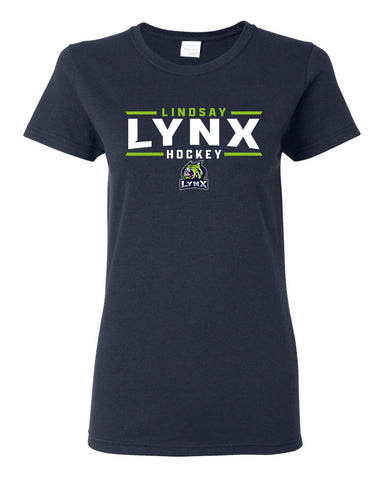 Lindsay Lynx Hockey Tee