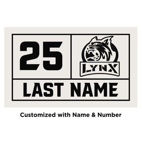 Lindsay Lynx Hockey Bag Tag (Insert)