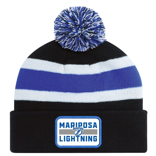 Mariposa Lightning Pom Pom Toque - Twill Patch