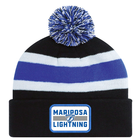 Mariposa Lightning Pom Pom Toque - Twill Patch
