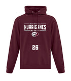 Woodville Hurricanes Team Fleece Hoodie (CUSTOMIZED WITH NUMBER *OPTIONAL)