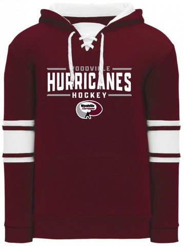 Woodville Hurricanes Team Performance Hockey Lace Hoodie