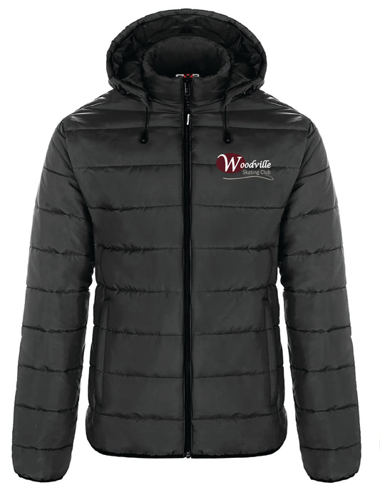 Woodville Skating Club Glacial Puffy Jacket with Detachable Hood - Embroidered