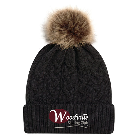 Woodville Skating Club Pom Pom Toque - Embroidered