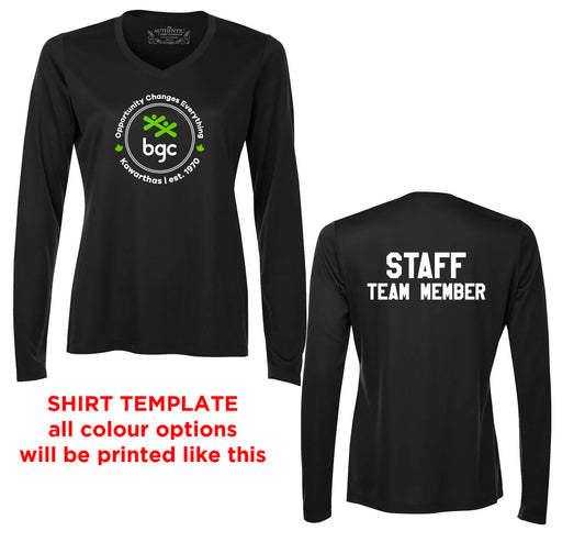 BGC Kawarthas Ladies Long Sleeve V-Neck