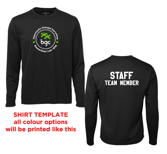 BGC Kawarthas Mens Long Sleeve DriFit