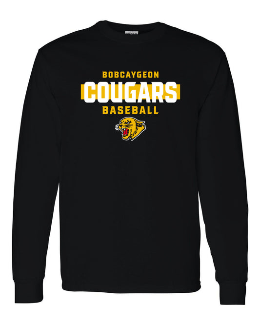 Bobcaygeon Cougars Baseball Long Sleeve Tee