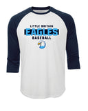 Little Britain Eagles Baseball 3/4 Sleeve Performance Tee
