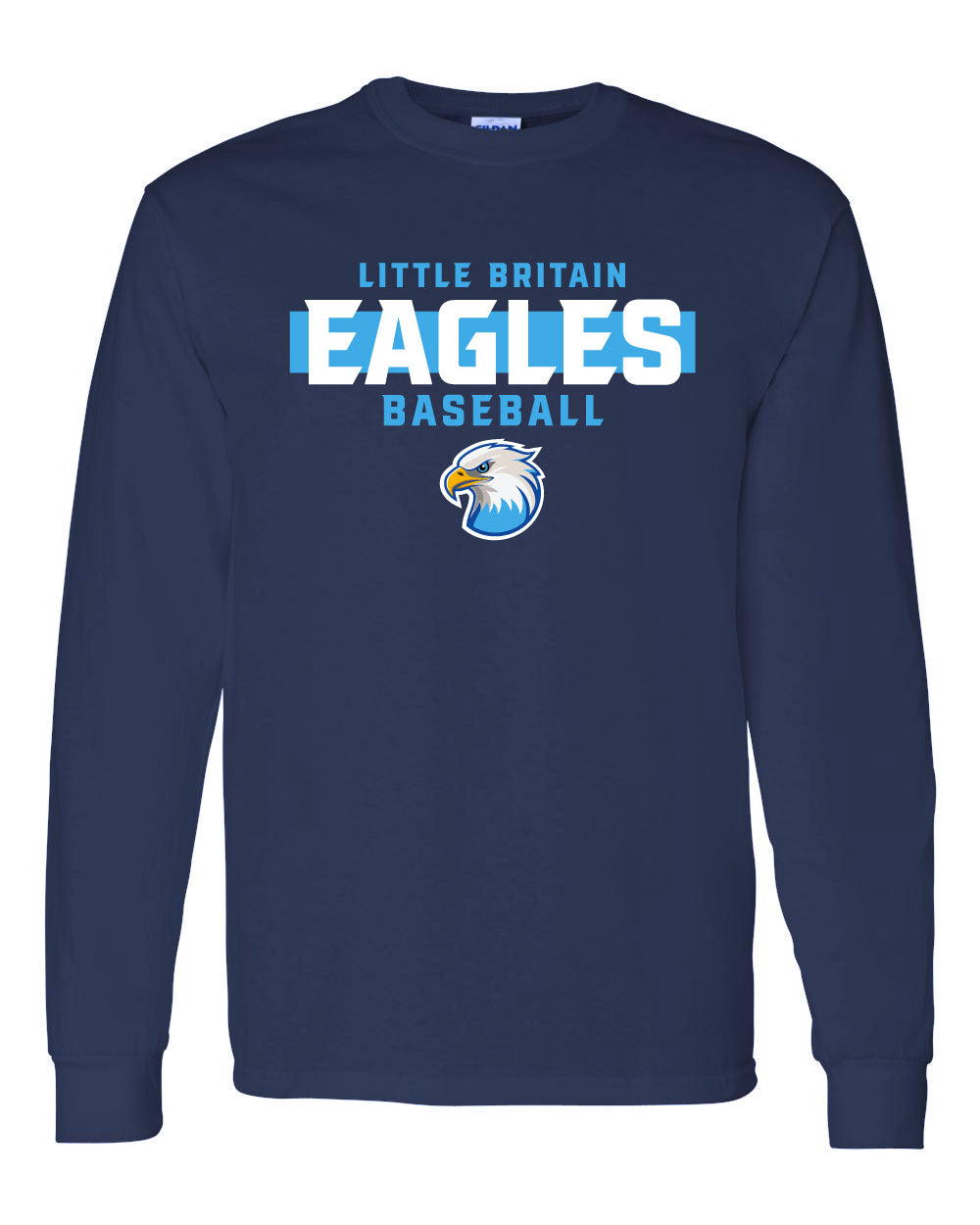 Little Britain Eagle Baseball Long Sleeve Tee