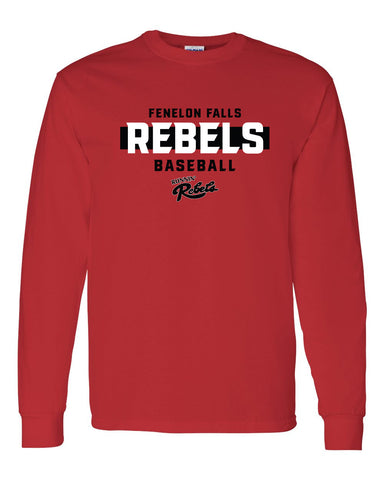 Fenelon Falls Runnin' Rebels Baseball Long Sleeve Tee