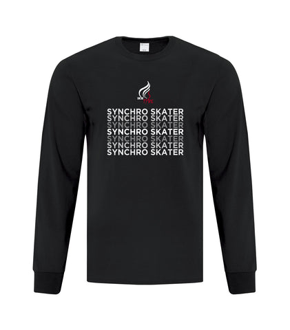 Ice Fyre Synchro Gradient Long Sleeve Tee - Adult