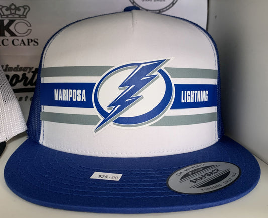 *NEW* Five Panel Team Mesh Back Hat - Lightning