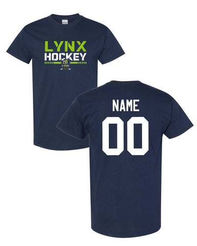 Lindsay Lynx Hockey Tee (CUSTOMIZED)