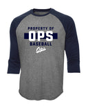 Ops Baseball 3/4 Sleeve Performance Tee