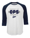 Ops Baseball 3/4 Sleeve Performance Tee
