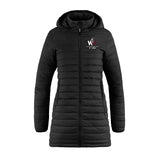 Woodville Wolves Lightweight Puffy Full Length Jacket - Ladies