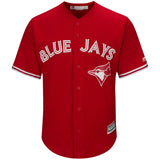 Blue Jays Replica Adult Alternate Red Jersey by Majestic (CUSTOMIZED)