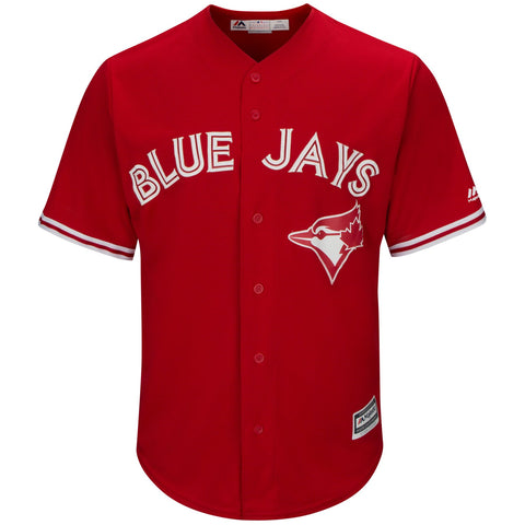 Blue Jays Replica Adult Alternate Red Jersey by Majestic (BLANK)