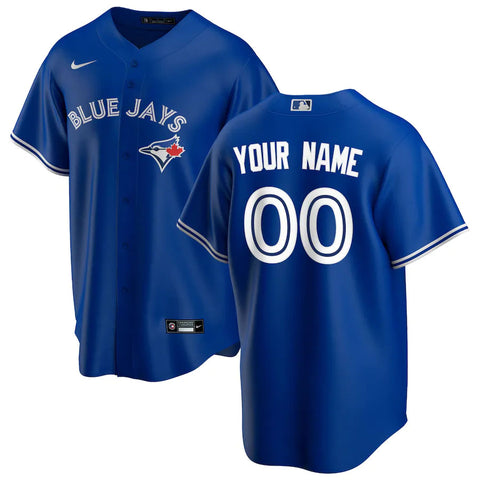 Men's Toronto Blue Jays Nike Royal Alternate Replica Custom Jersey - (CUSTOMIZED)