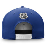 Toronto Maple Leafs Fanatics Branded 2020 NHL Draft Authentic Pro Snapback Adjustable Hat - Blue/White