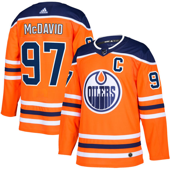 Edmonton Oilers Connor McDavid adidas Orange Authentic Player