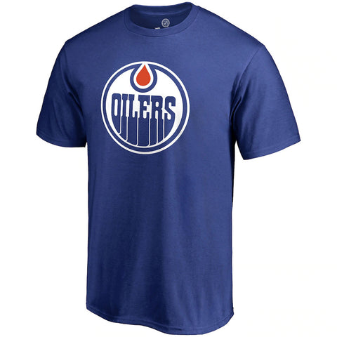 Edmonton Oilers Fanatics Branded Primary Logo T-Shirt - Navy